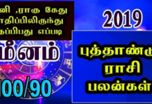 புத்தாண்டு பலன் – 2019 மீனம்!