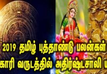 2019 தமிழ் புத்தாண்டு பலன்கள் விகாரி வருடத்தில் அதிர்ஷ்டசாலி யார்?