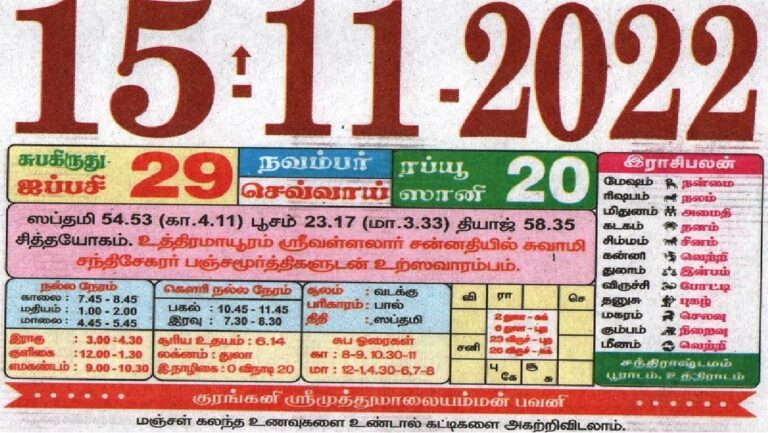 இன்றைய ராசிபலன் 15.11.2022 Today Rasi Palan 15-11-2022 Today Tamil Calander Indraya Rasi Palan!